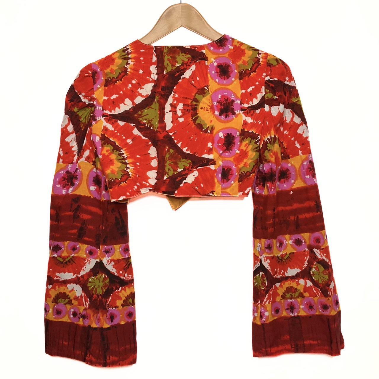 Source Unknown Women's Crop top - Red/Multi - S –… - image 4