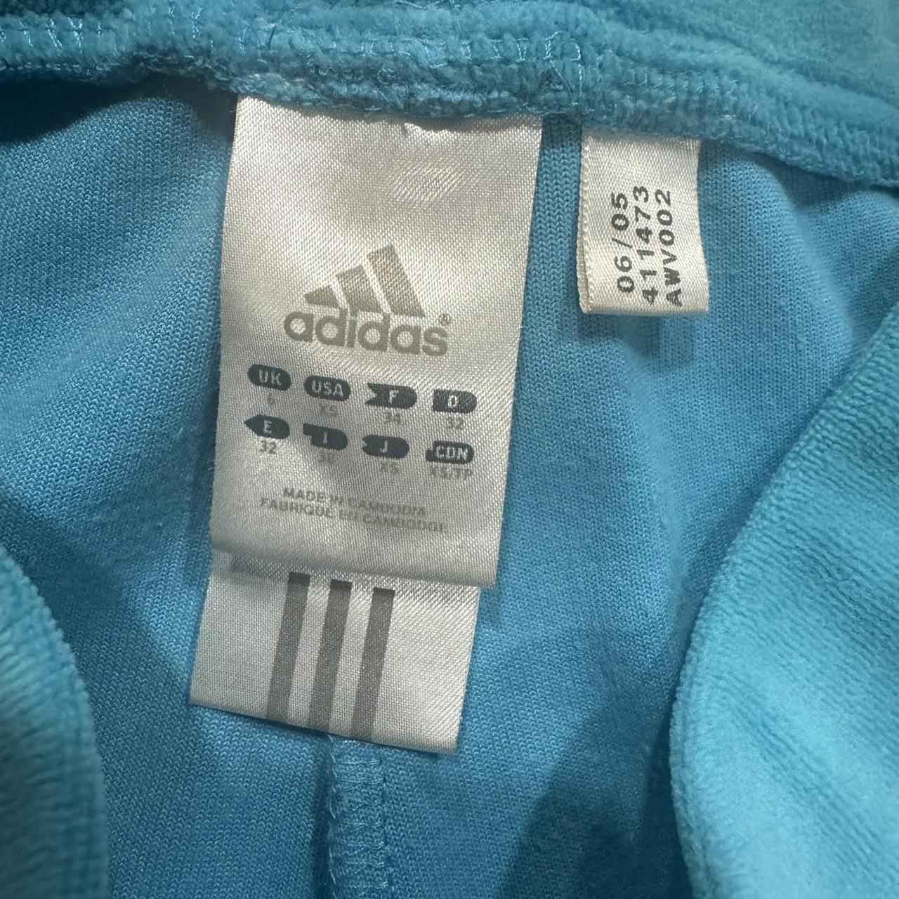 Y2K Adidas velour tracksuit No holes or stains,... - Depop