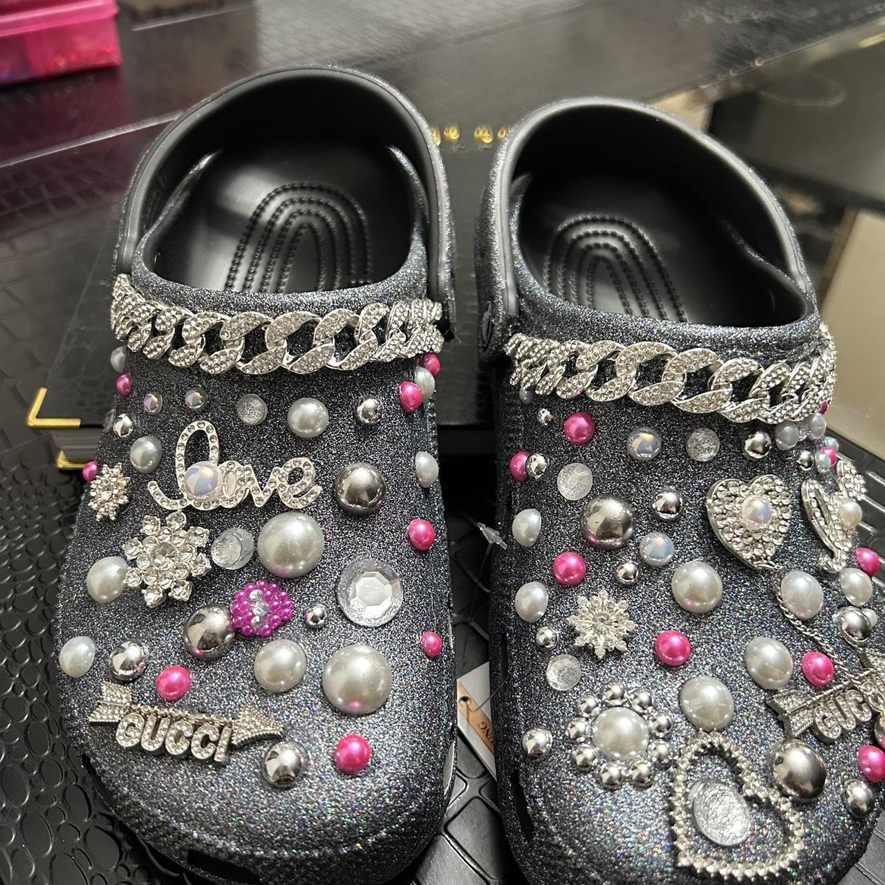 rhinestone custom croc charms｜TikTok Search