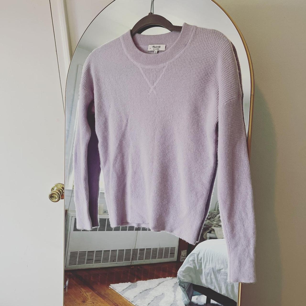 Madewell 100 Cashmere Sweater Light Purple Size