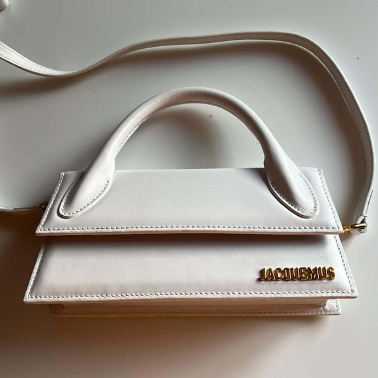 JACQUEMUS White 'Le Chiquito Long' Bag, Long