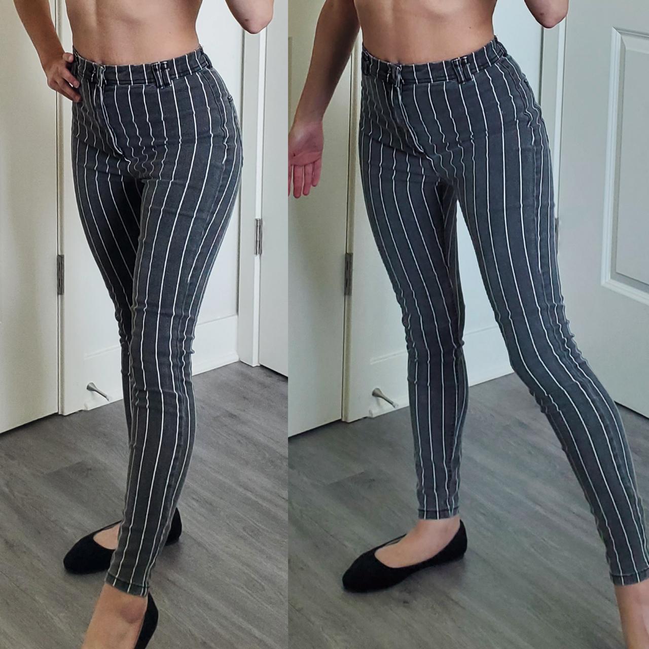 Bershka best sale striped jeans