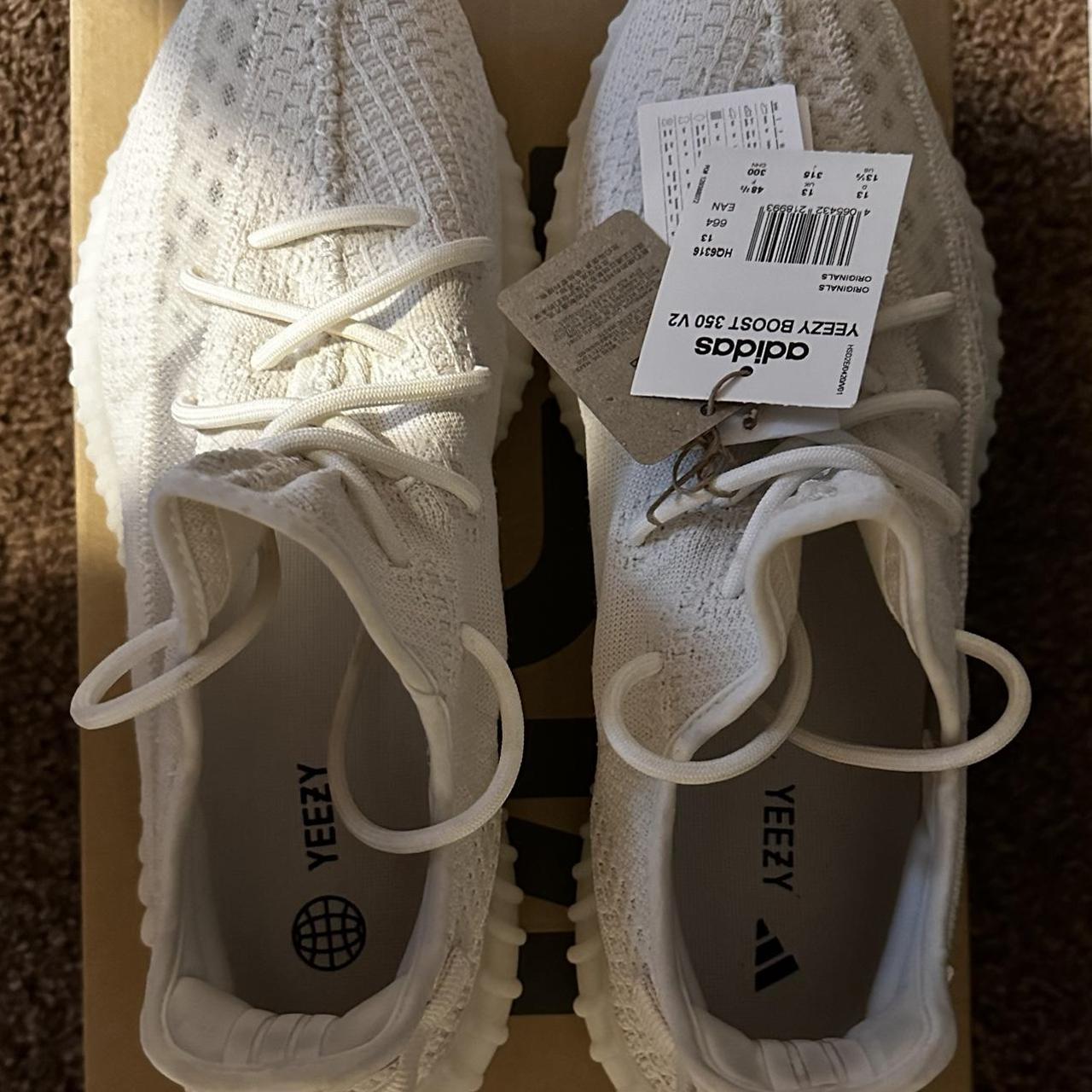 YEEZY BOOST BONE 350 V2 authentic with box and... - Depop