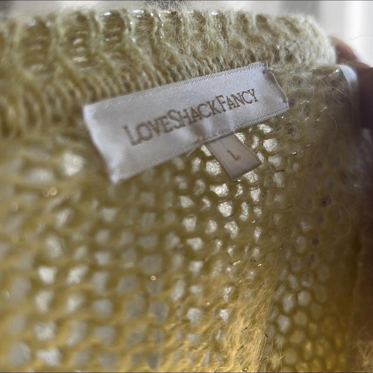LoveShackFancy Women's Yellow and White Jumper (3)