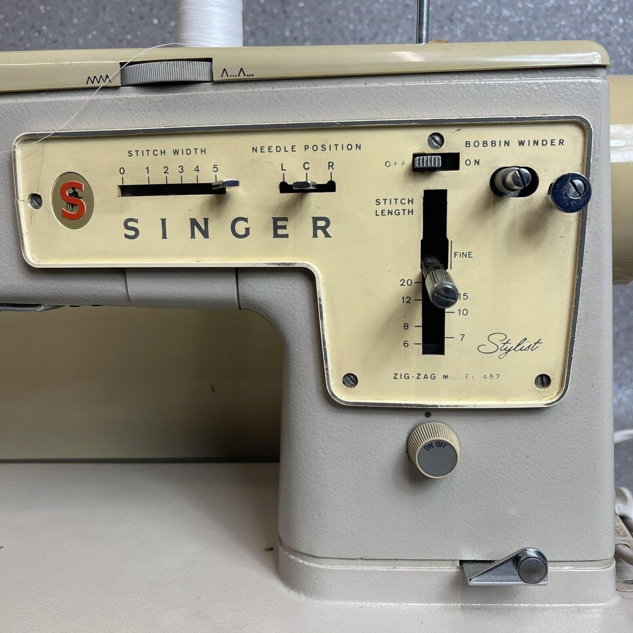 Vintage Electric Singer Sewing Machine, Zig Zag... Depop