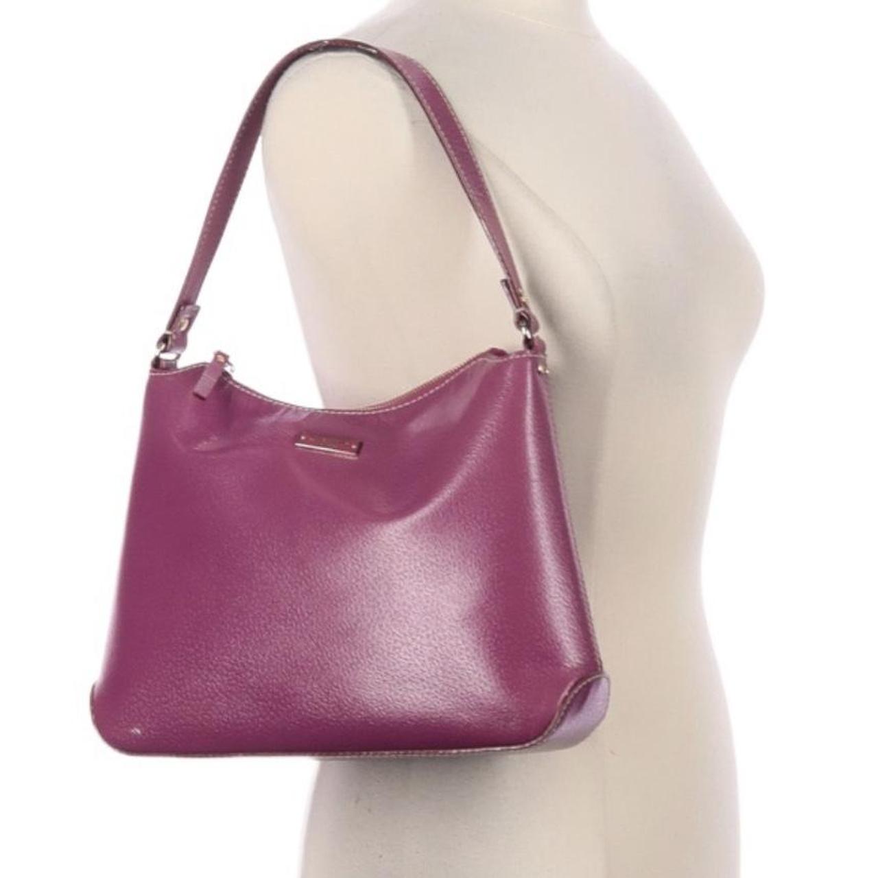 Leather satchel Kate Spade Purple in Leather - 29745048