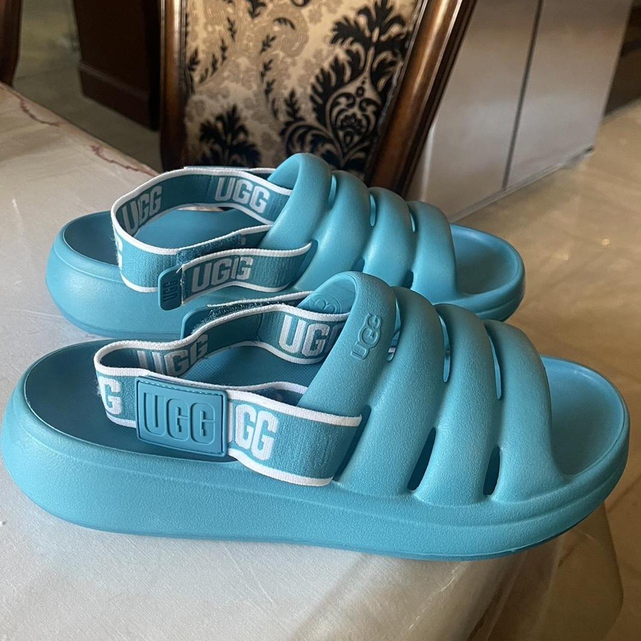 Light blue ugg discount slides