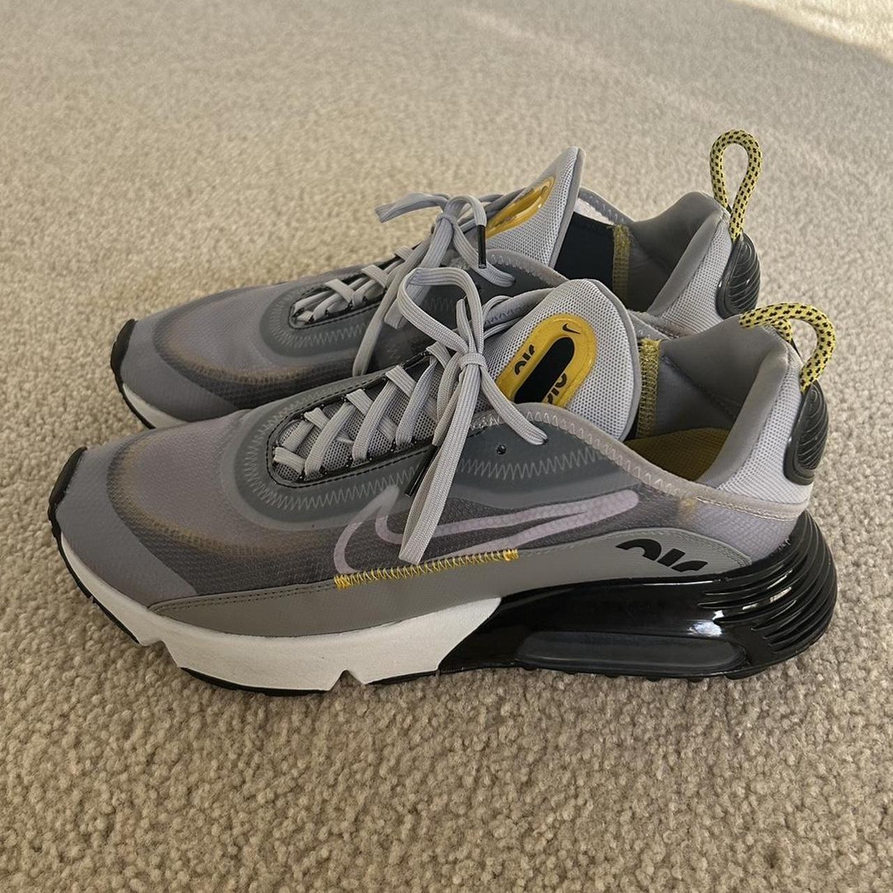 Wolf Grey Nike 2090 Yellow Air Max 2090 Wolf Grey (RIT Dye Custom)