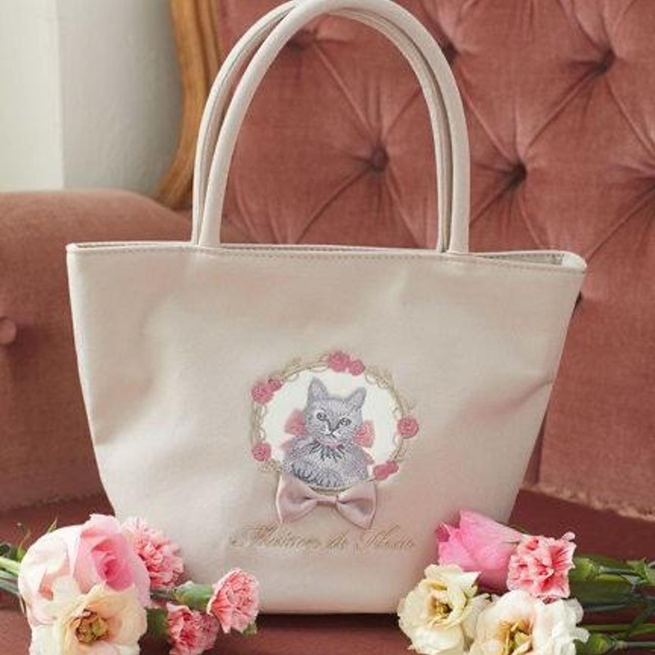 NWOT Super kawaii Maison de Fleur light beige kitty - Depop