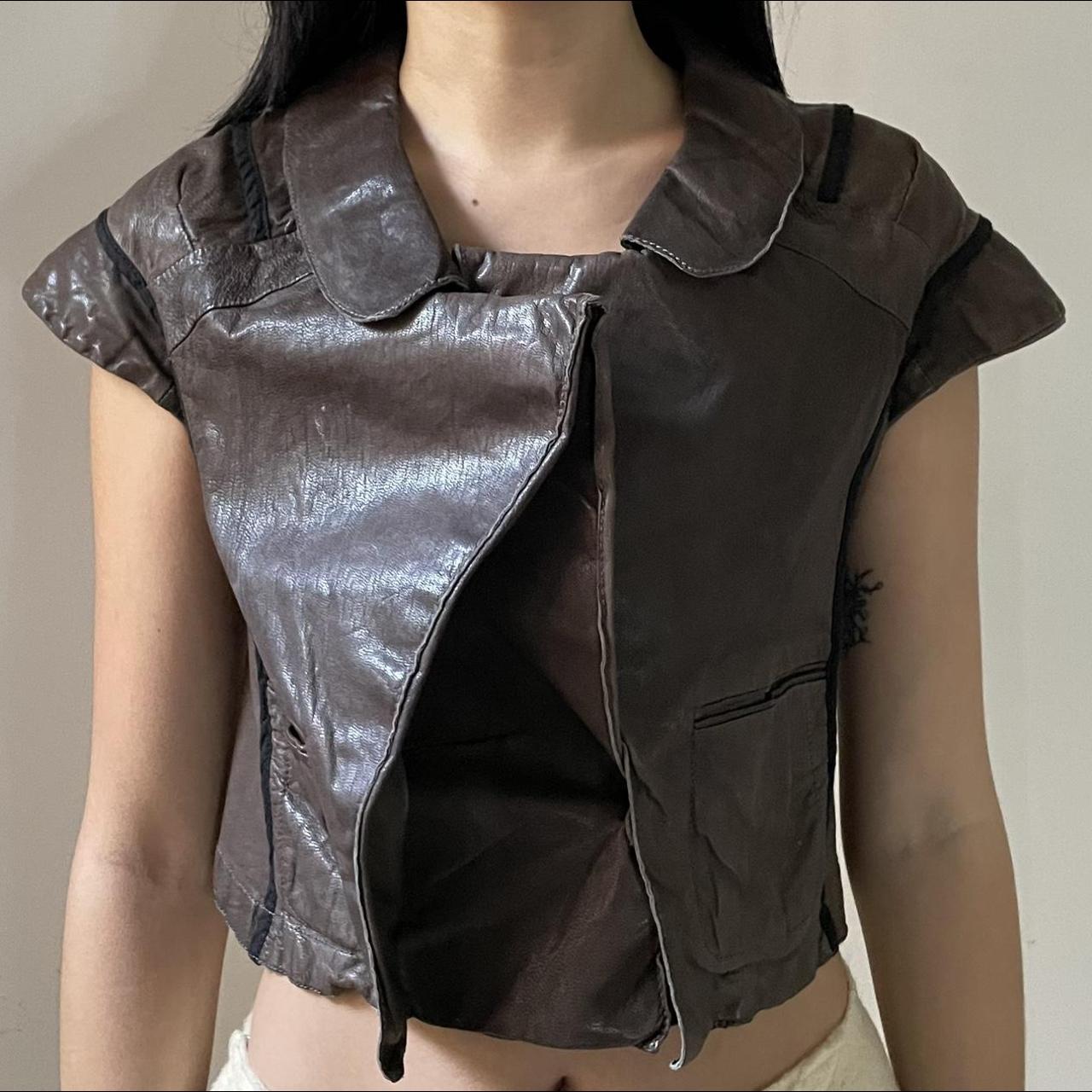 Marni Women's Leather Short Blazer Jacket