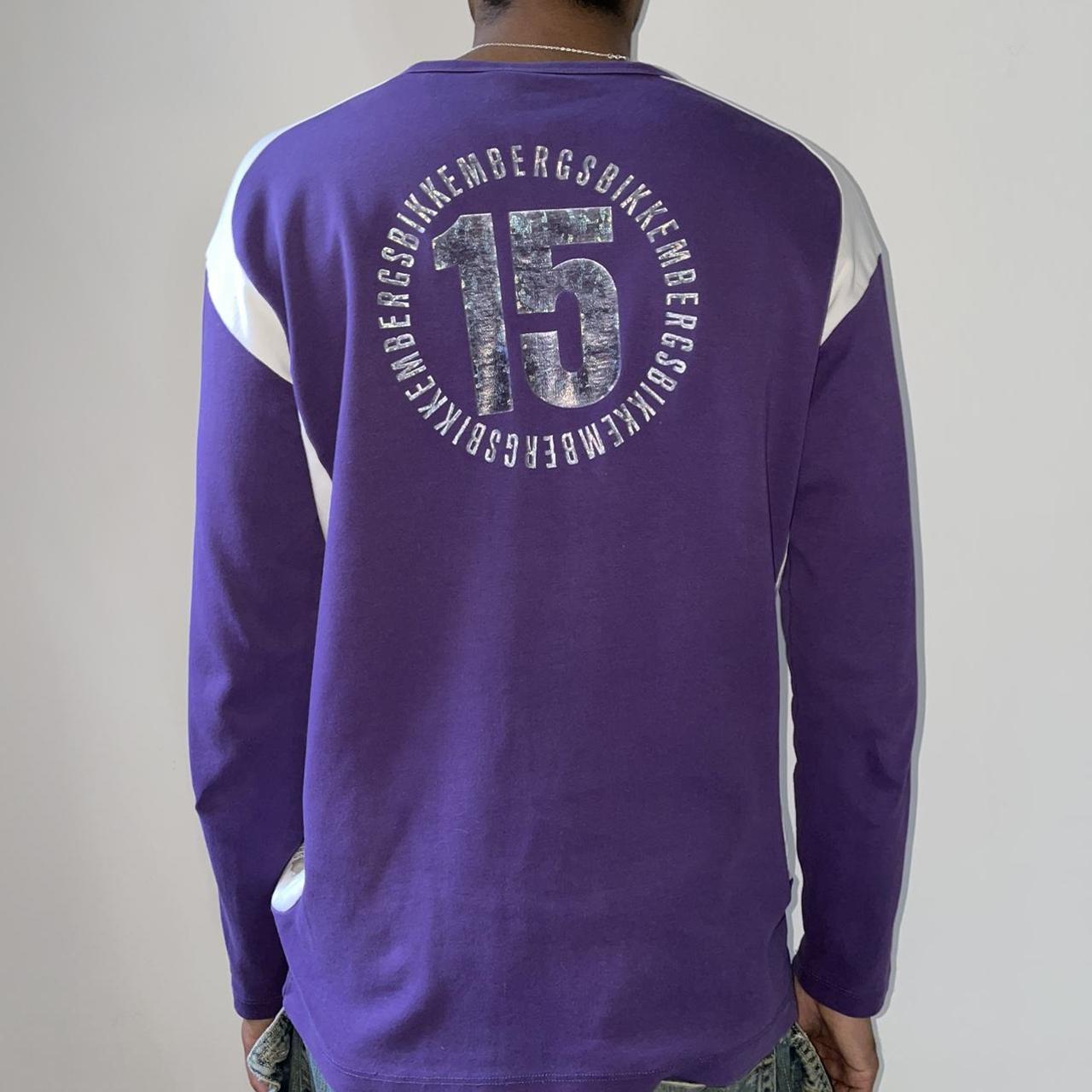 Bikkembergs Men's Purple and Silver Shirt (6)