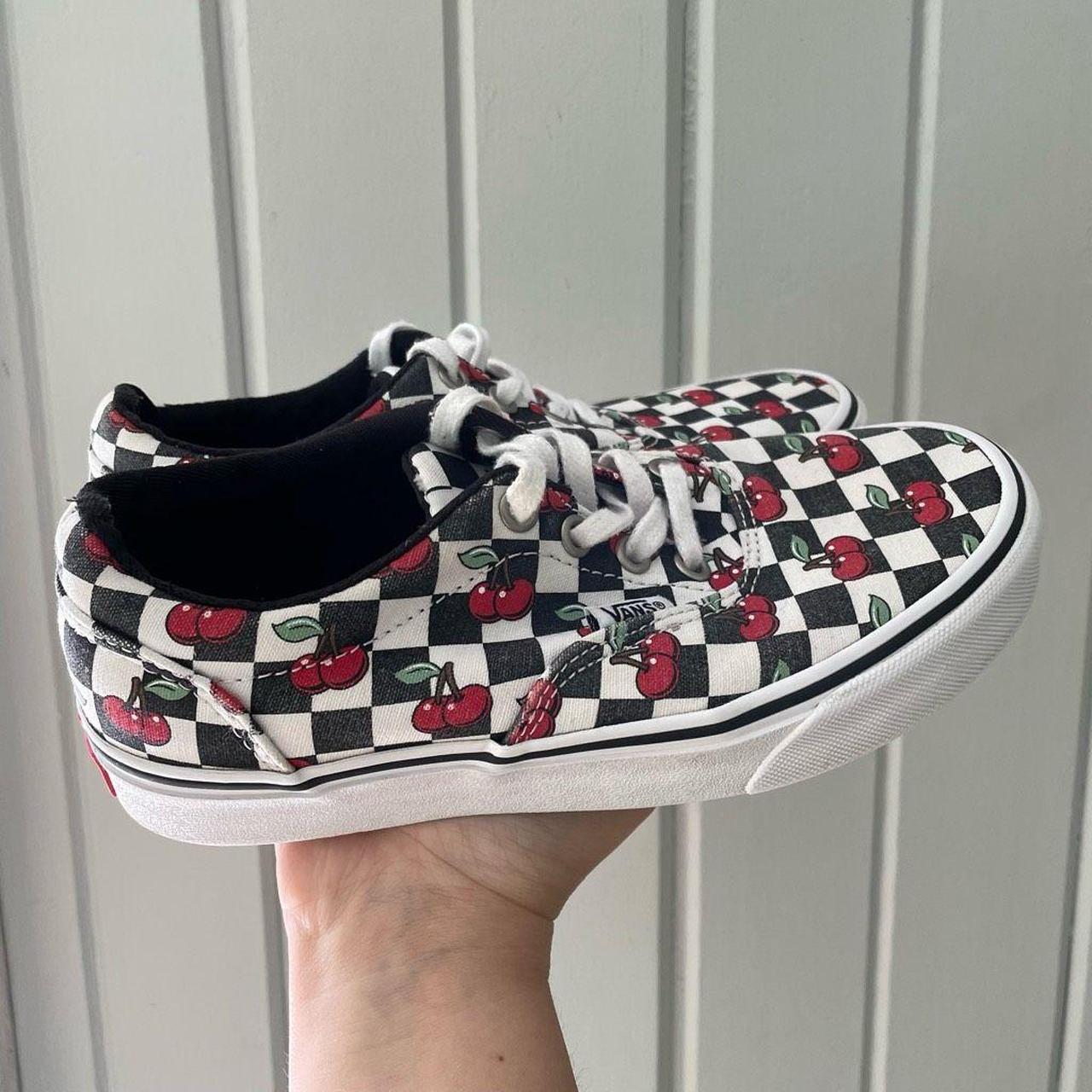 Vans Doheny Cherry Checkered Shoes Classic... - Depop