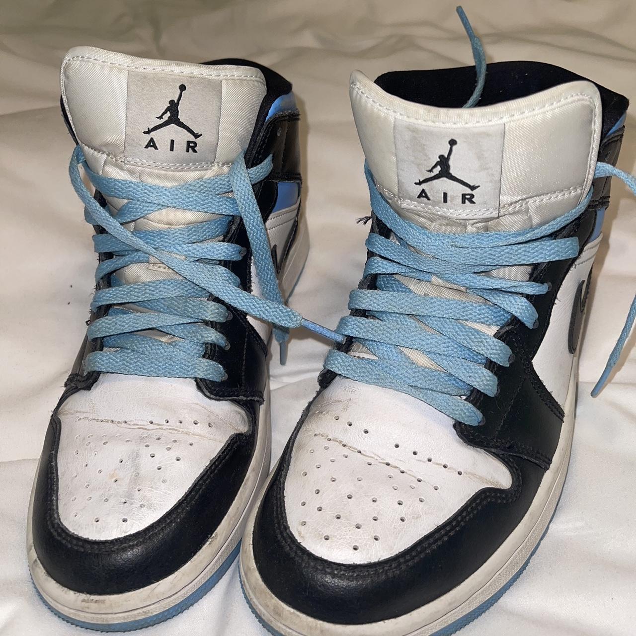 jordan shoes blue and white