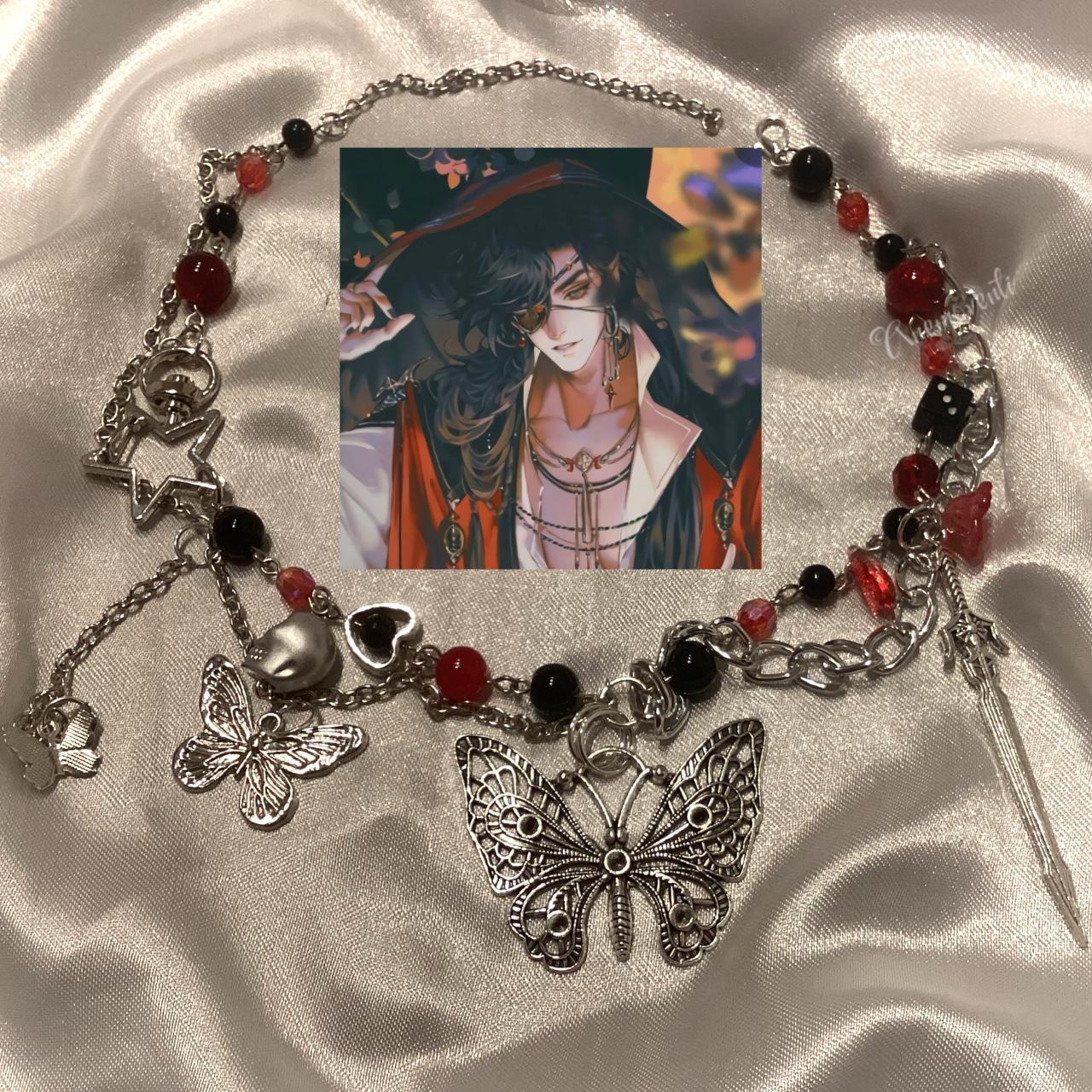 Amazon.com: P1PSZ Heaven Officials Blessing Earrings Tian Guan Ci Fu Necklace  Hua Cheng Cosplay Bracelet Xie Lian Costume Couple Accessories (A not need  piercing): Clothing, Shoes & Jewelry