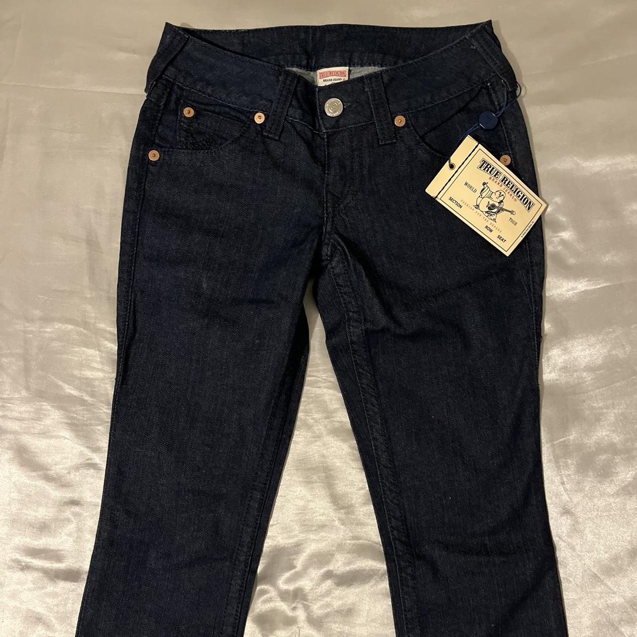 denim true religion skinny julie jeans size 27,,... - Depop