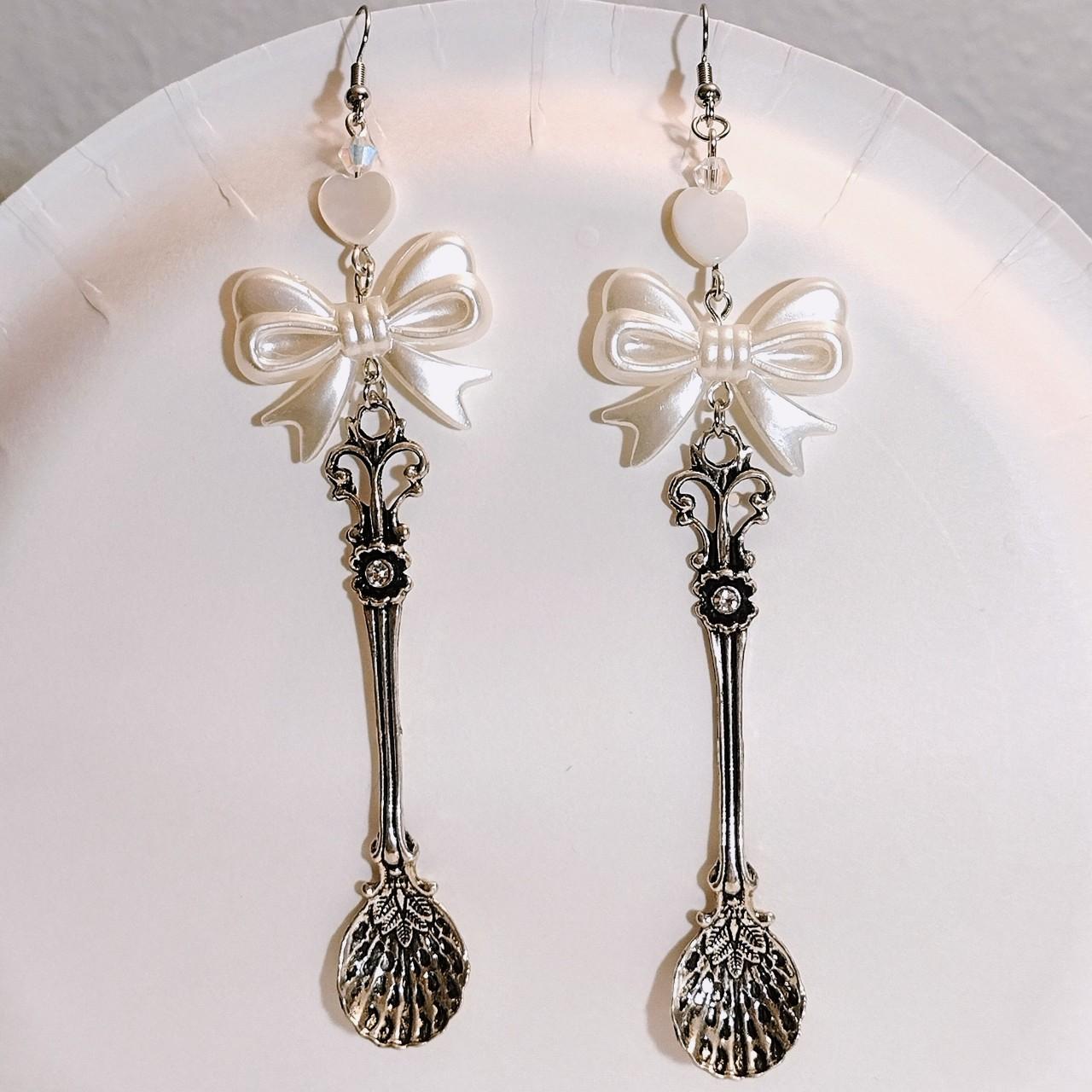 Silver on sale spoon earrings