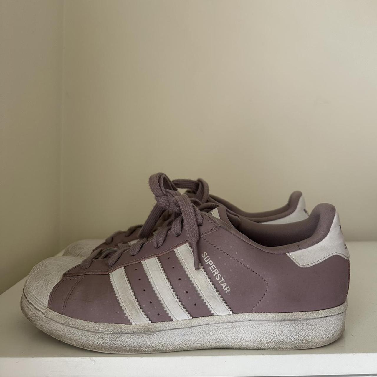 Adidas superstar womens on sale burgundy