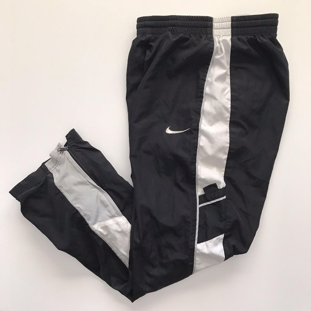 Nike Black and Grey Joggers-tracksuits | Depop