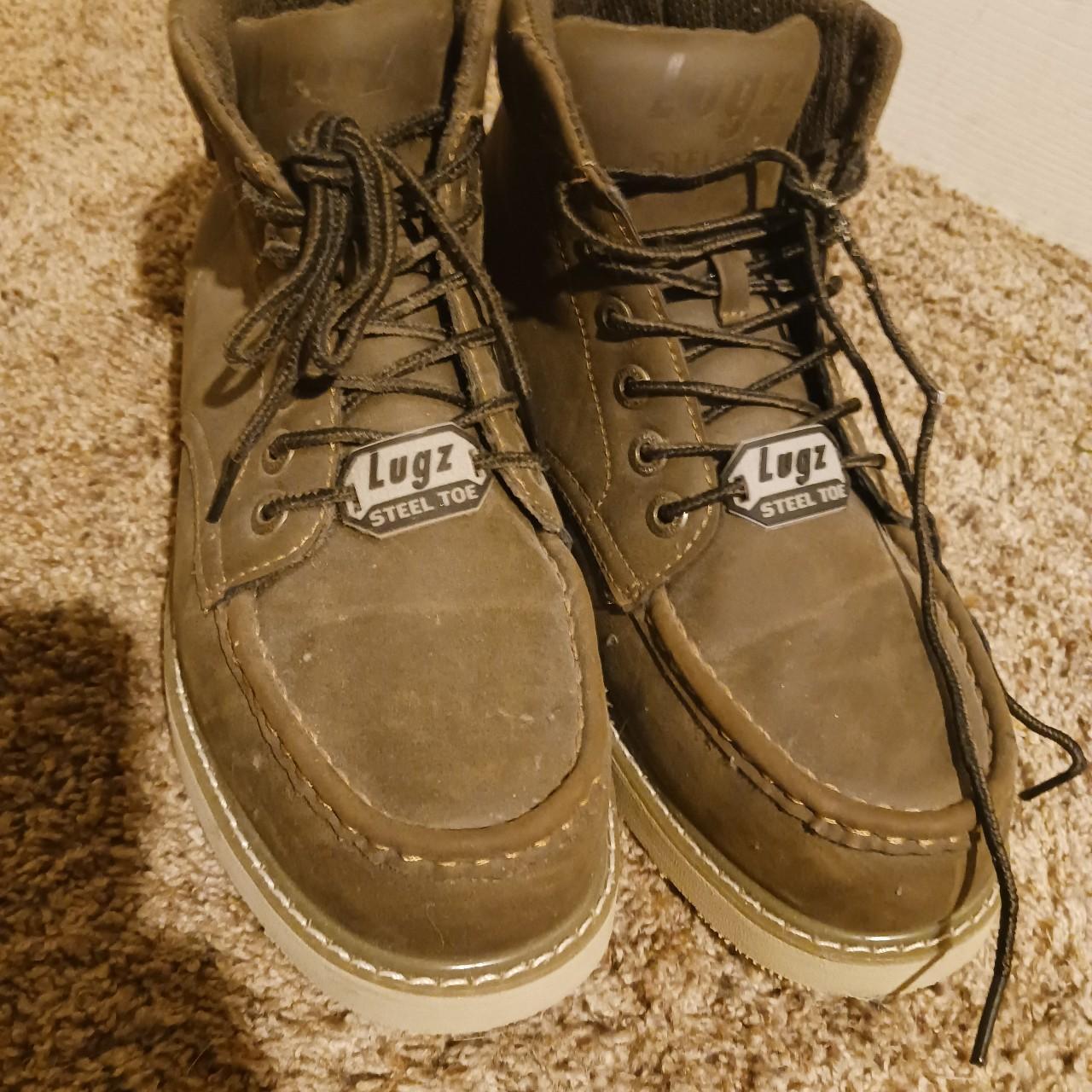 Steel top toe lugz