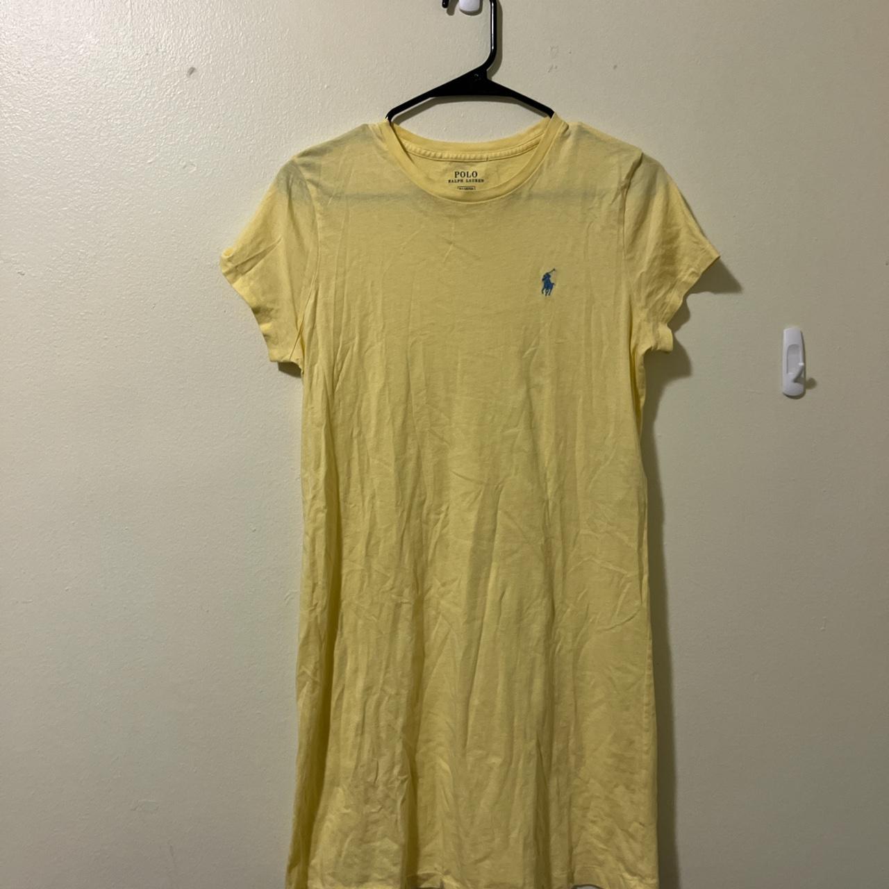 Light yellow hotsell t shirt dress