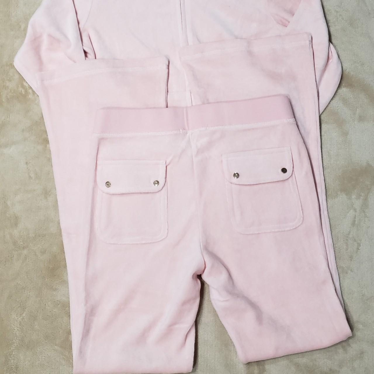 Baby pink cheap juicy couture tracksuit