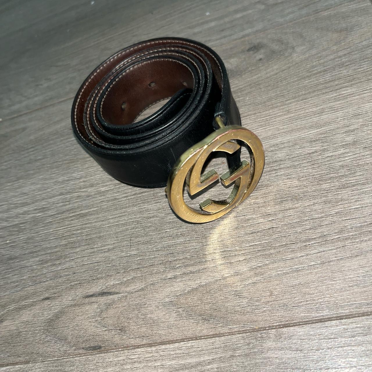 Used black gucci on sale belt