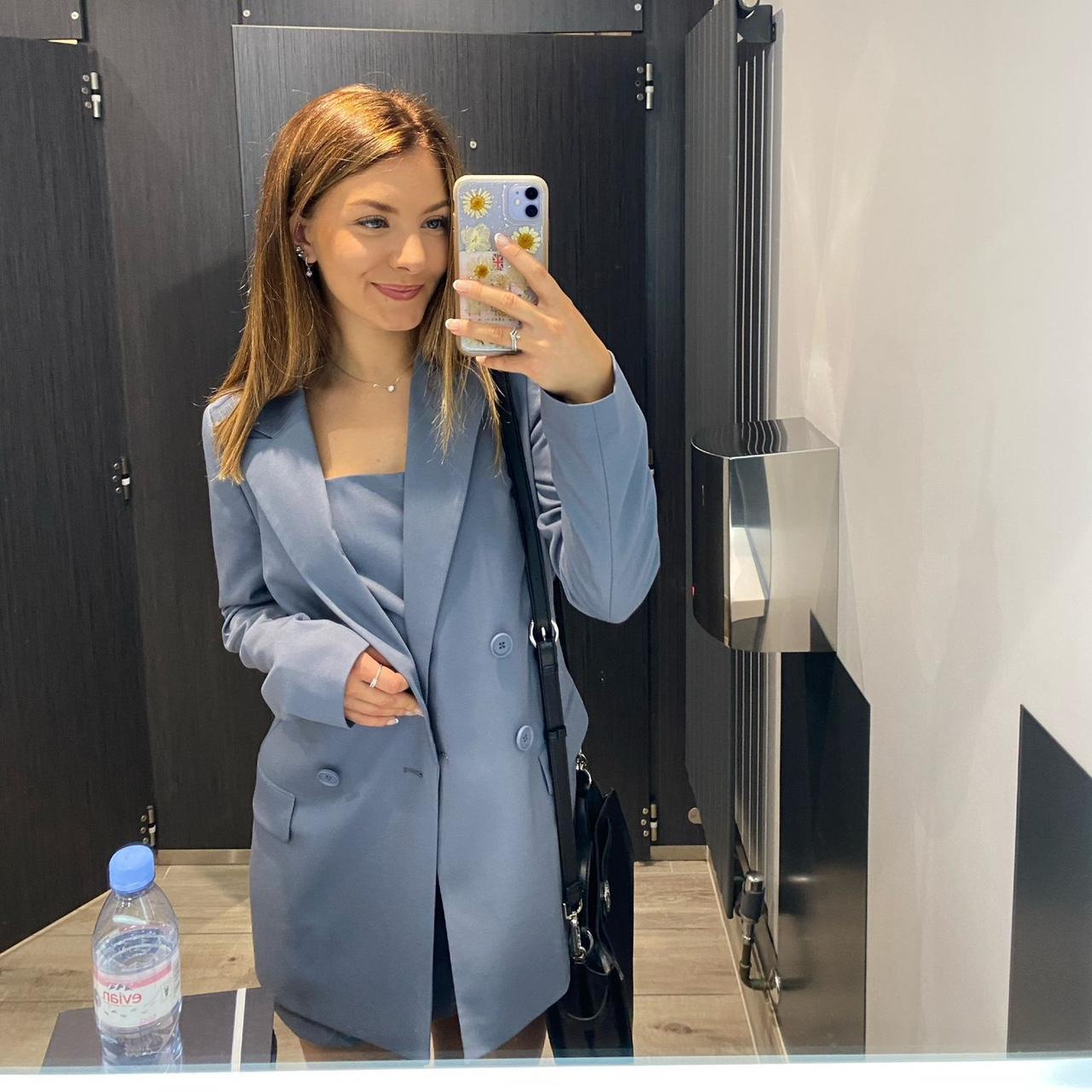 Jack wills slate grey blue mini suit dress jackwills