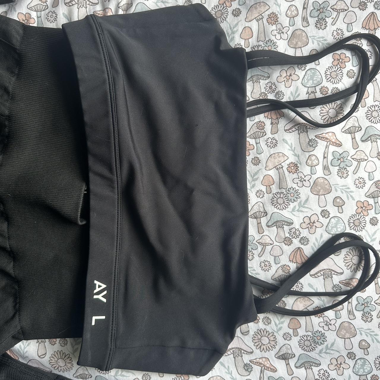 Aybl gym set. In black size medium Depop