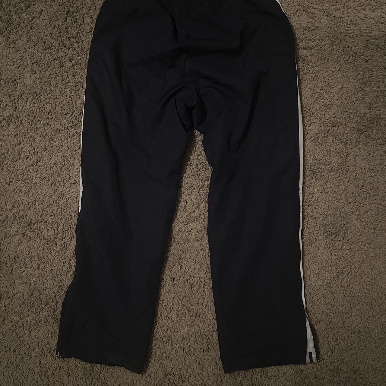 Vintage 1980s adidas flare zipper sweatpants - Depop