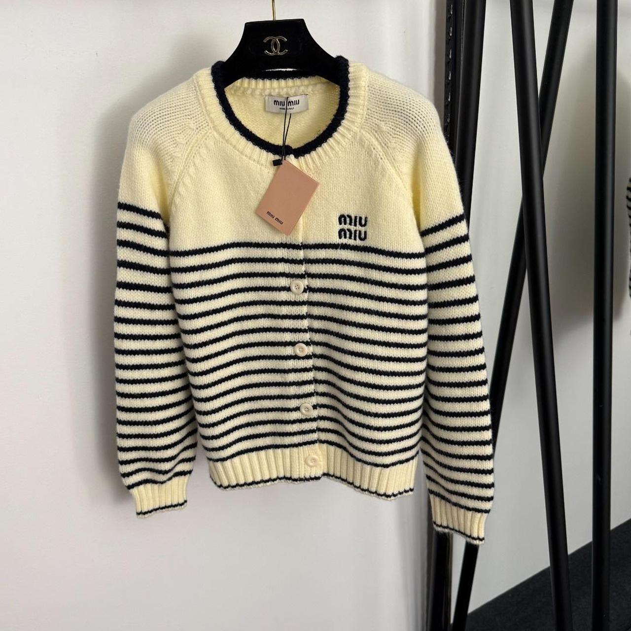 Miu Miu Women's Cardigan - Yellow/Multi - L – Miu… - image 1