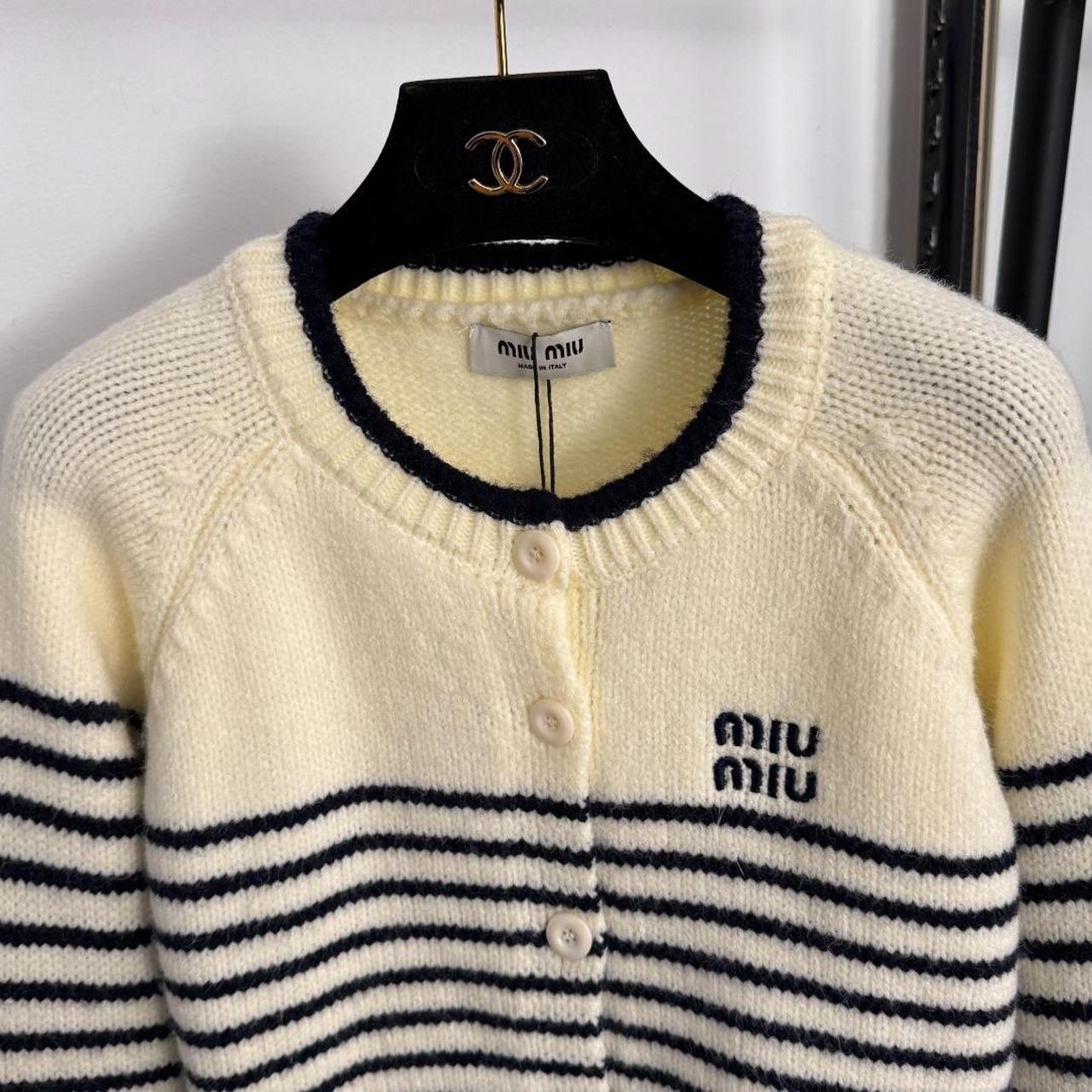 Miu Miu Women's Cardigan - Yellow/Multi - L – Miu… - image 3