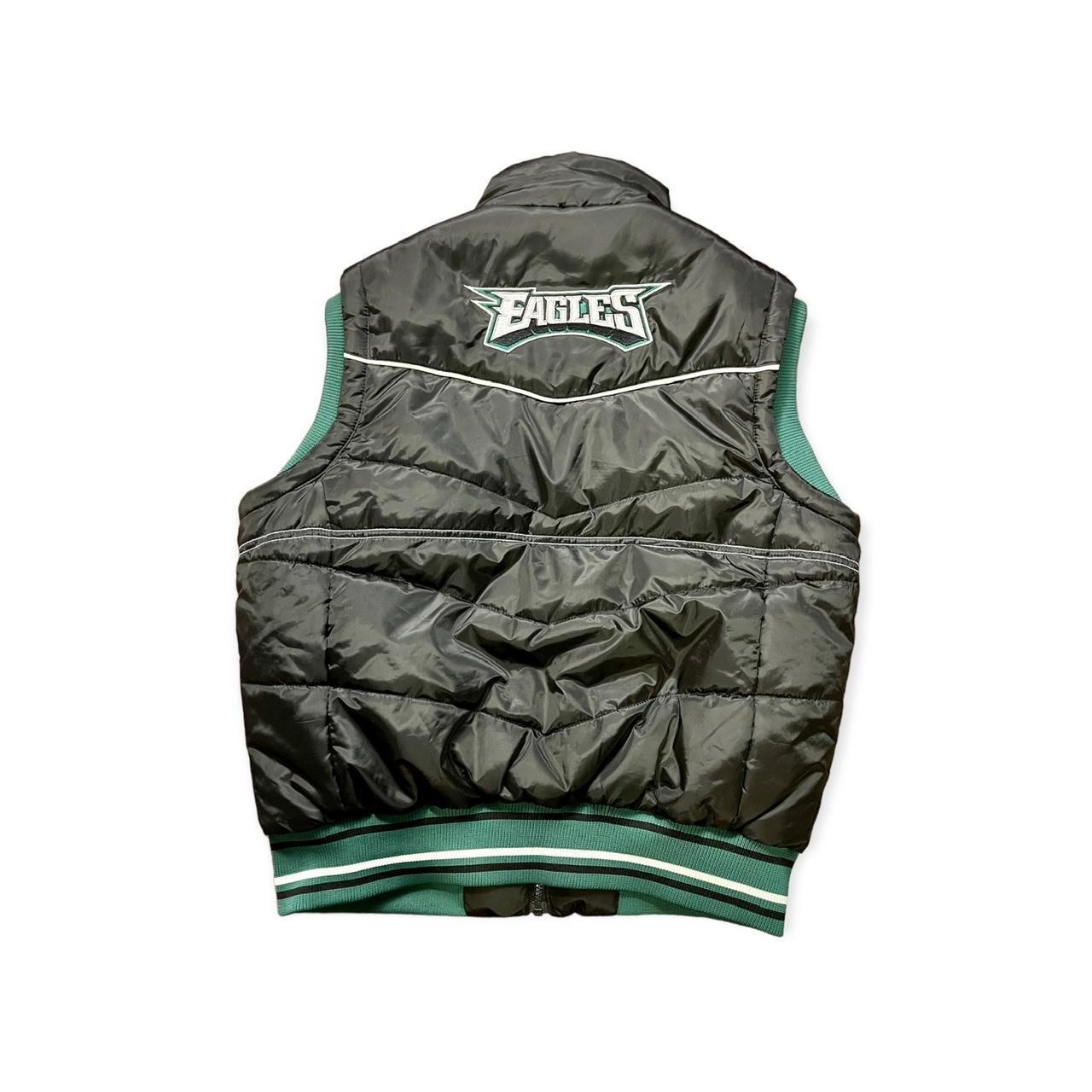 NFL EAGLES VEST PUFFER Pre Owned 9/10 Size Medium - Depop