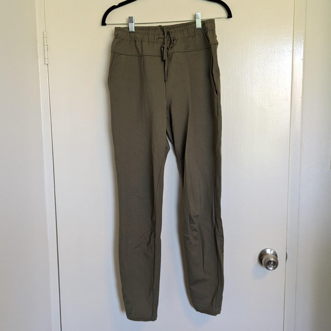 Country Road Khaki Ponte Stretch Trackpants with Tie... - Depop