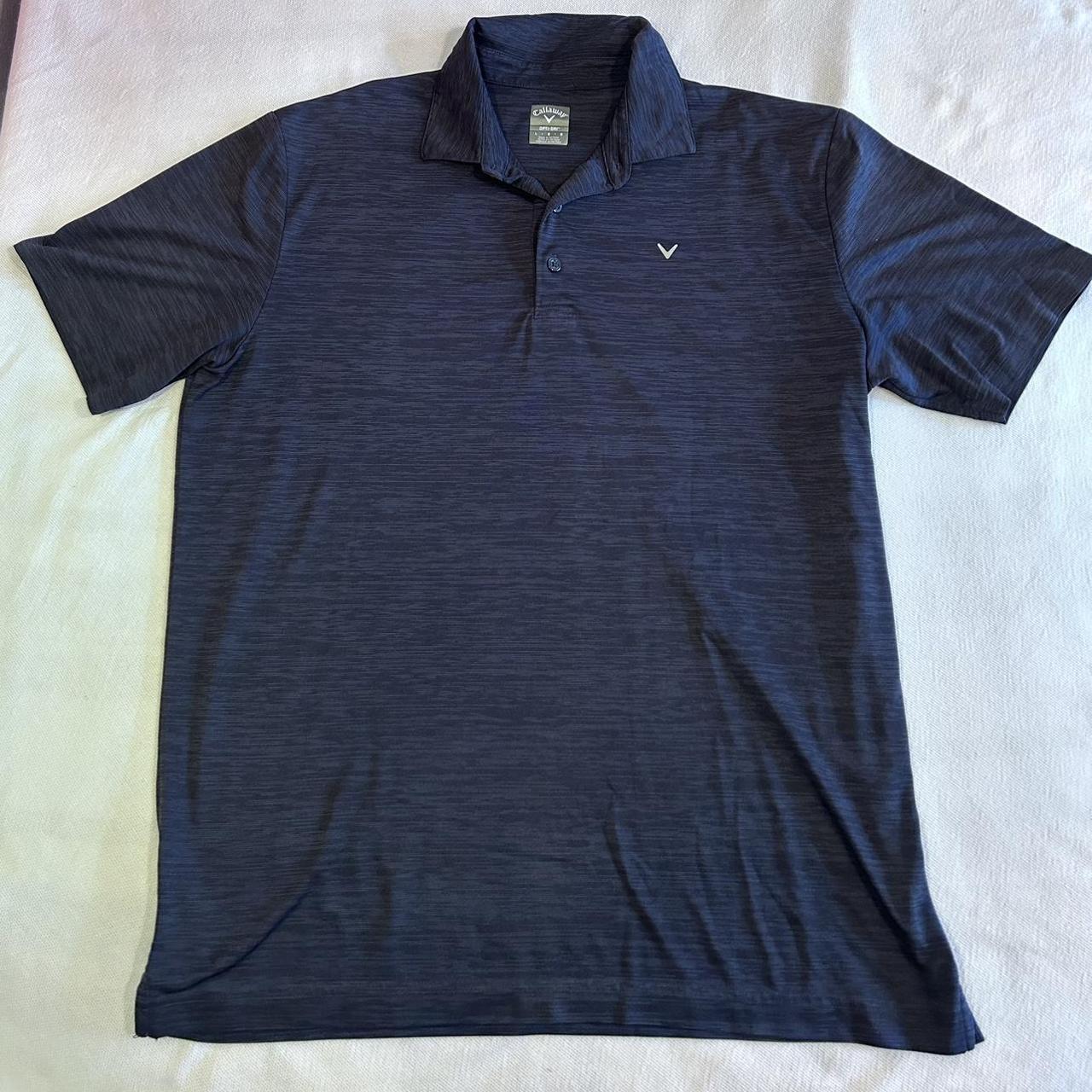 Callaway Opti-Dri Men’s Navy Blue Golf Polo Size:... - Depop