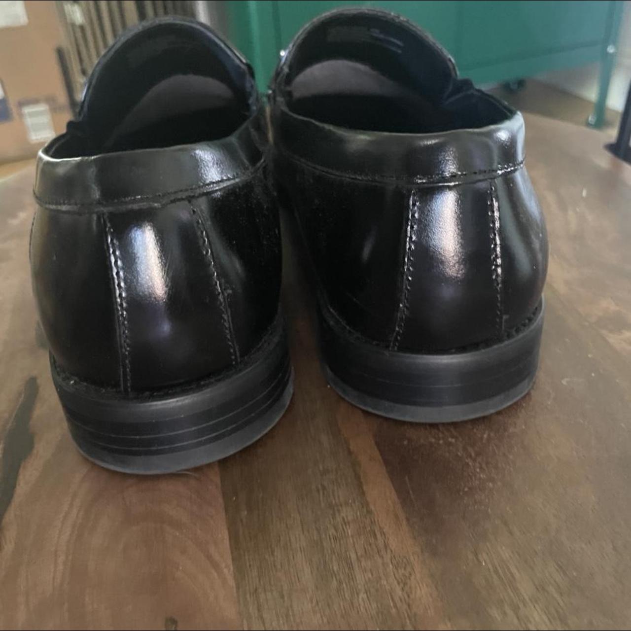 Stacy Adams Black Leather Dress Shoes Mens 10 with... - Depop