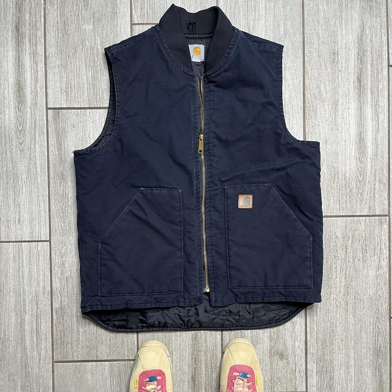 Vintage Carhartt Carhartt Vest Navy Vintage Carhartt Vest Depop