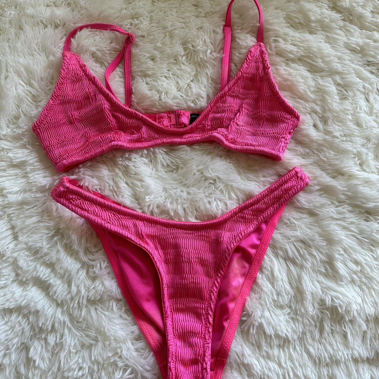Triangl Women's Pink Swimsuit-one-piece | Depop