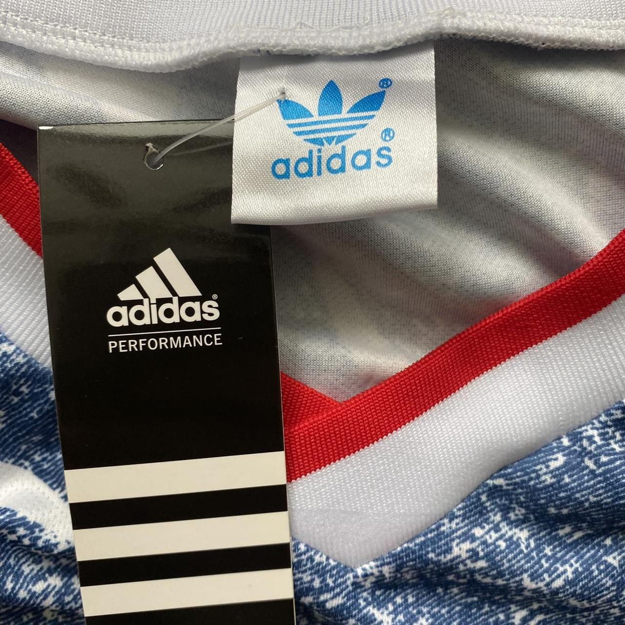 Adidas Men's Blue and White T-shirt (3)