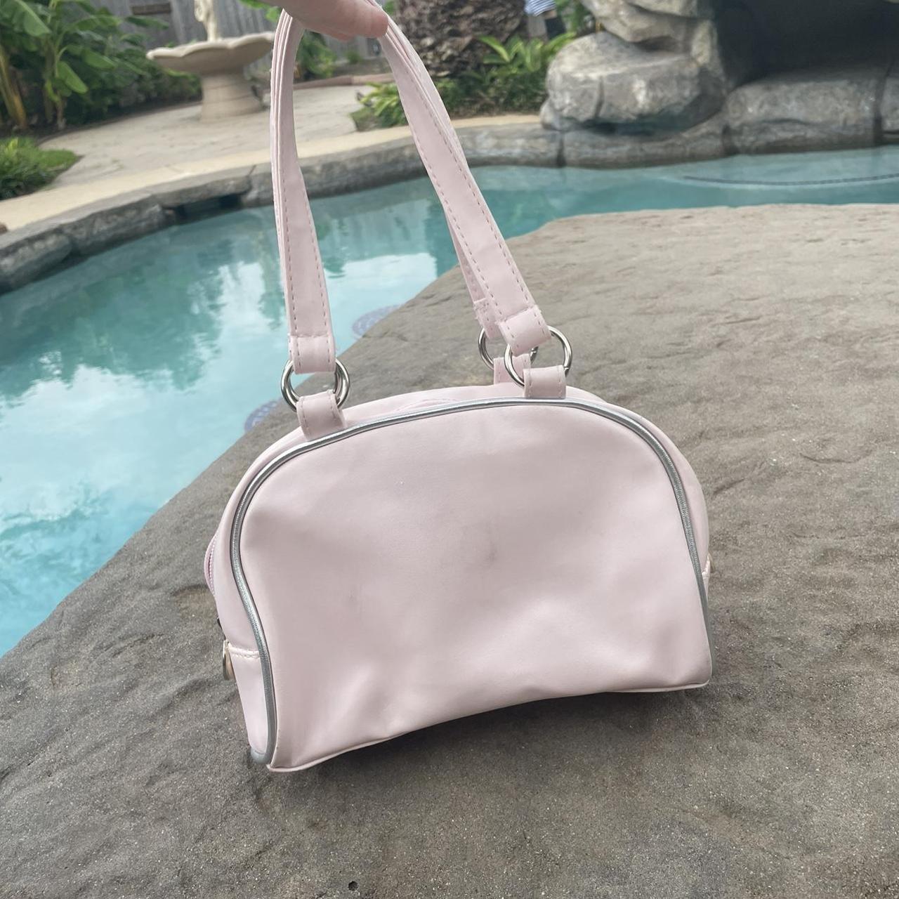 Playboy Women's Pink and Silver Bag Depop