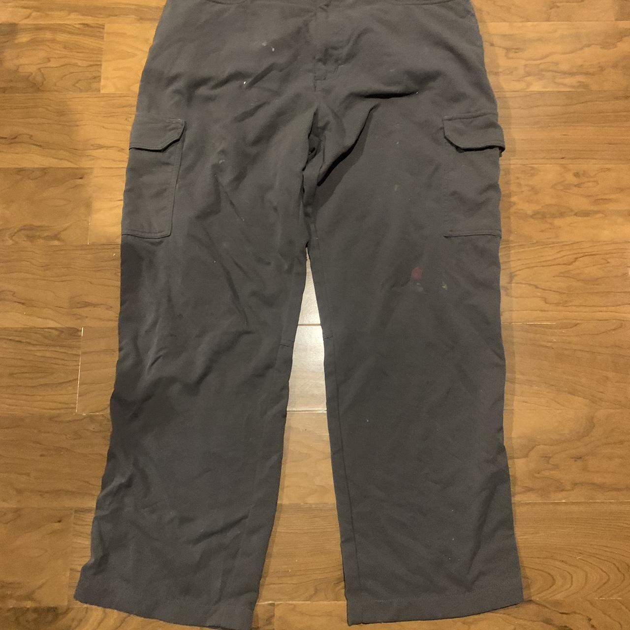 Patagonia Grey Cargos 34x30 -paint Splatter - Depop