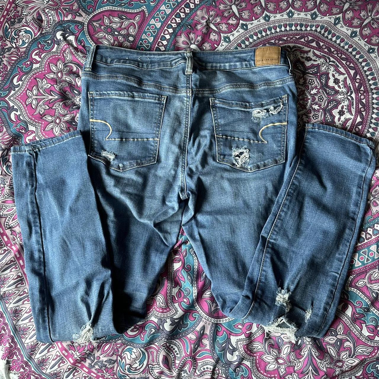 American Eagle Ripped Jeans Size 14, Well loved, but