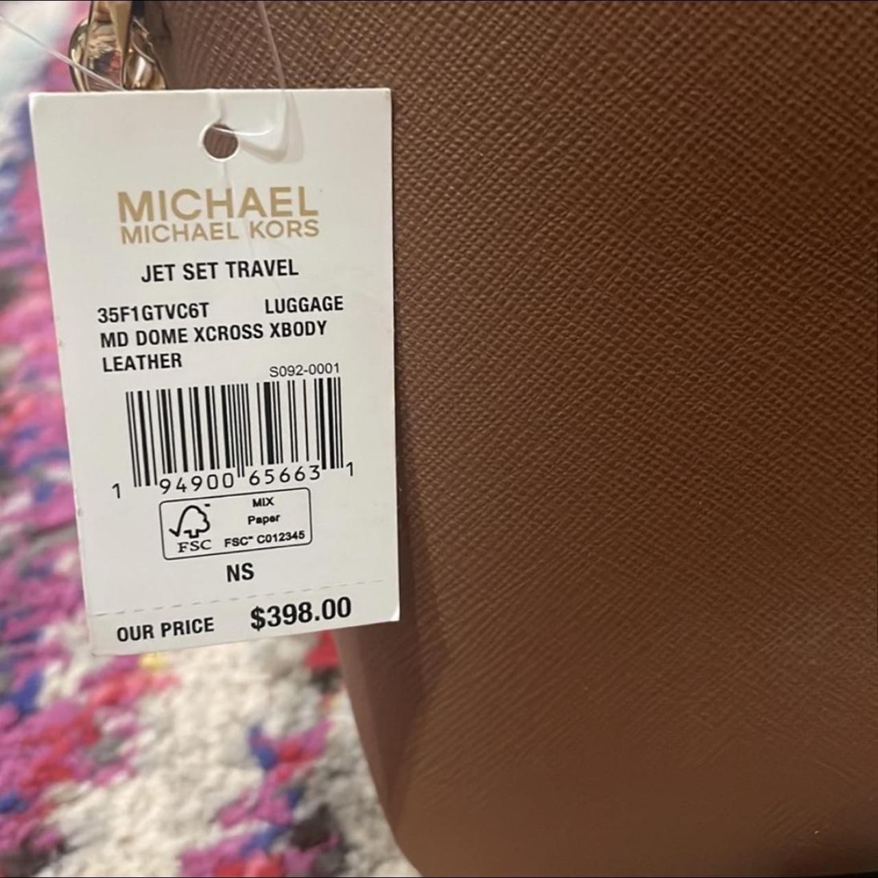 MICHAEL KORS Jet Set Medium Saffiano Leather Top-Zip - Depop