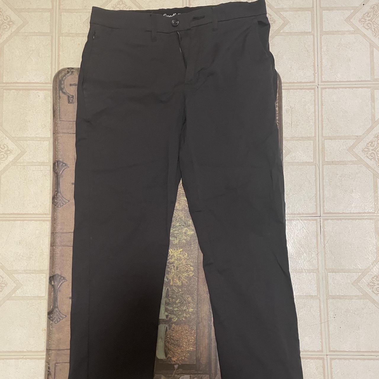 Black dress pants no flaws Worn once Dm for any... - Depop