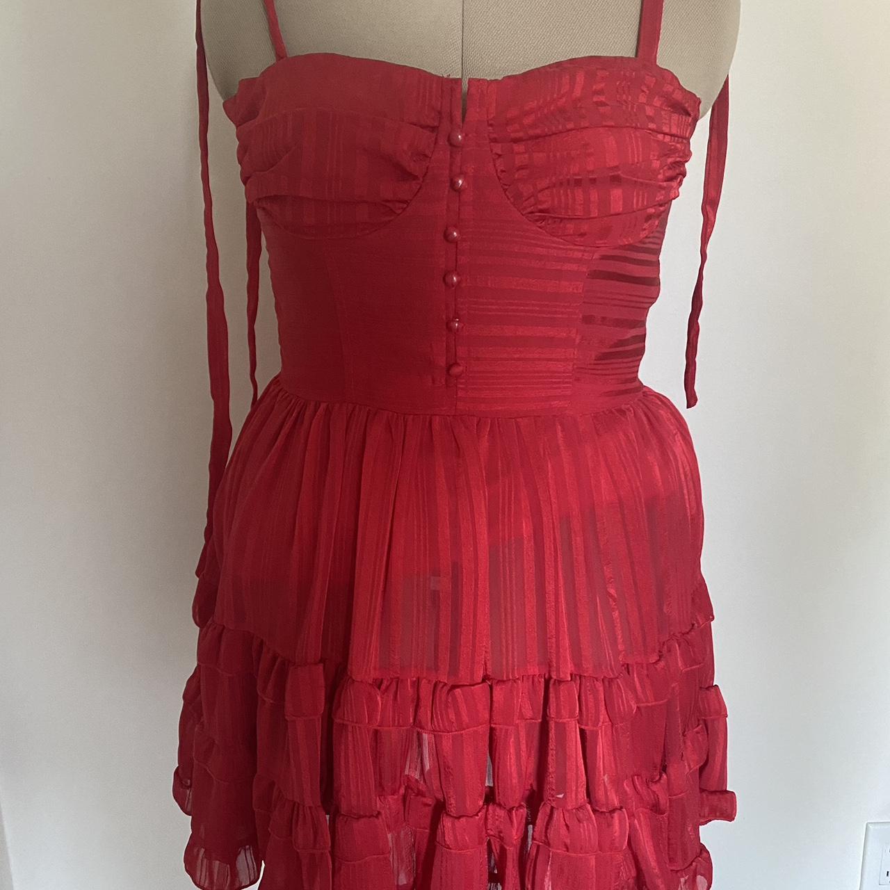 Cider Lydia Red Dress. Size is marked as a 2X... - Depop
