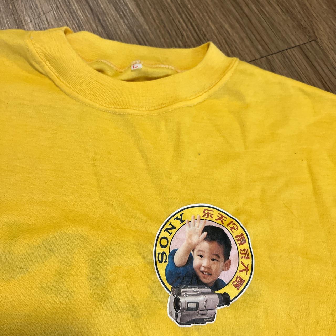 Vintage Sony camcorder promo tshirt sz large #sony | Depop