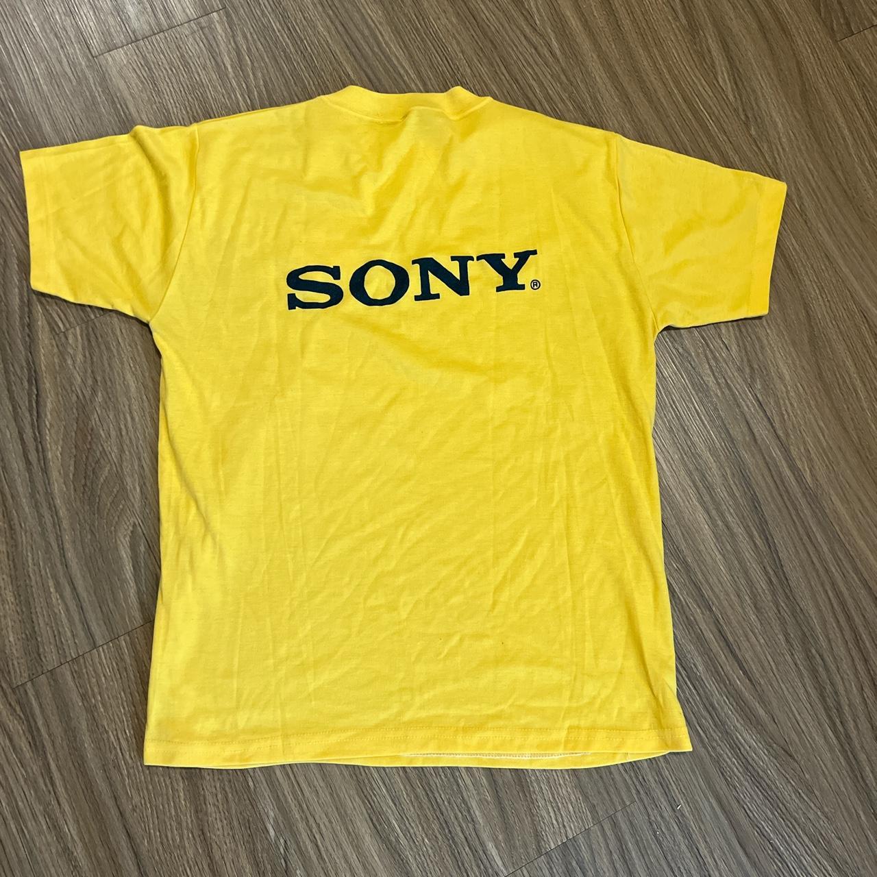 Vintage Sony camcorder promo tshirt sz large #sony | Depop
