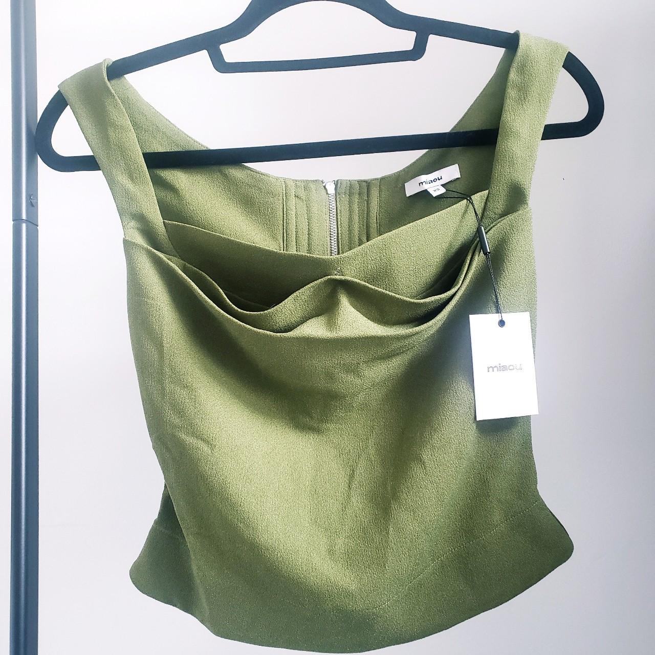 Miaou Women's Green and Khaki Corset