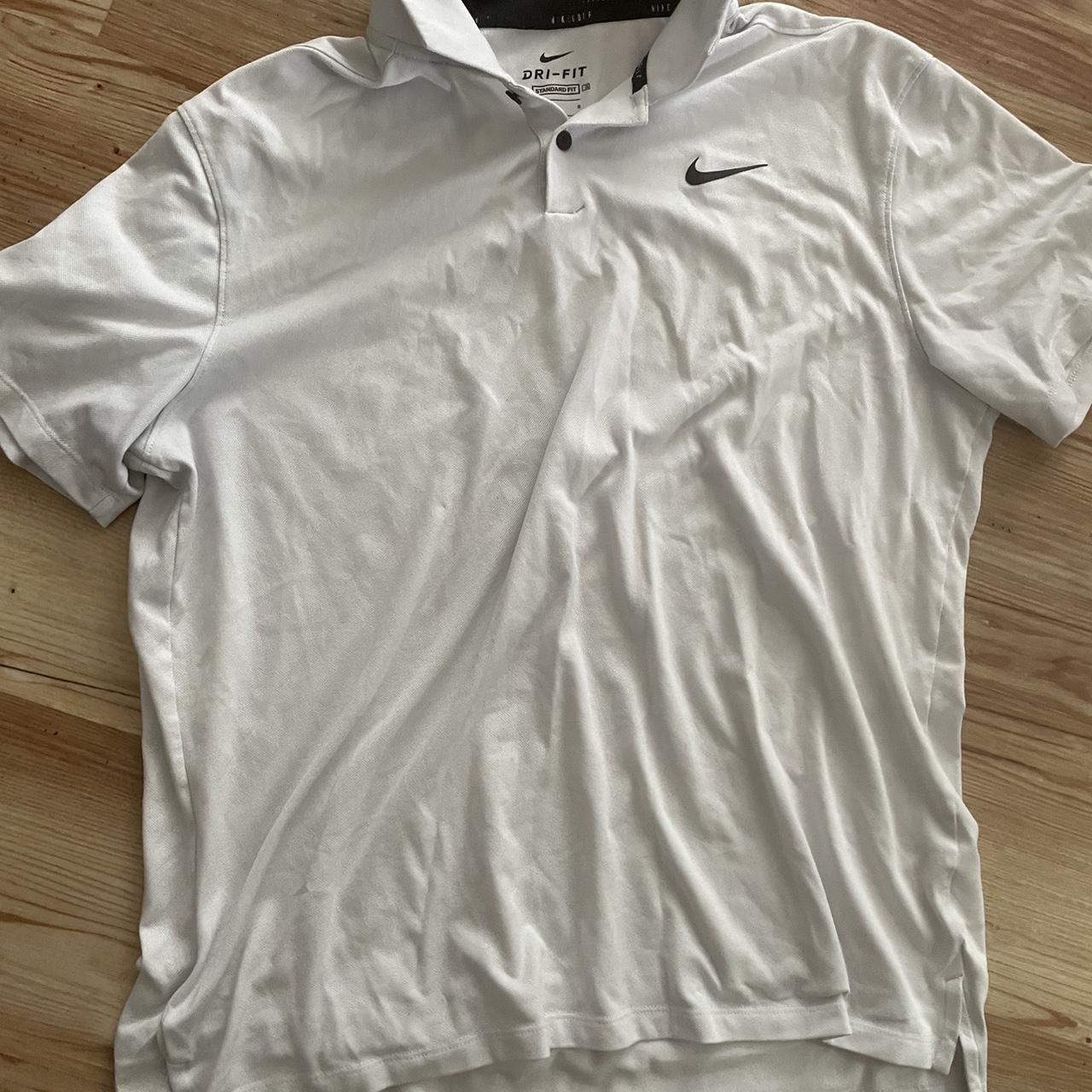 mens white nike polo