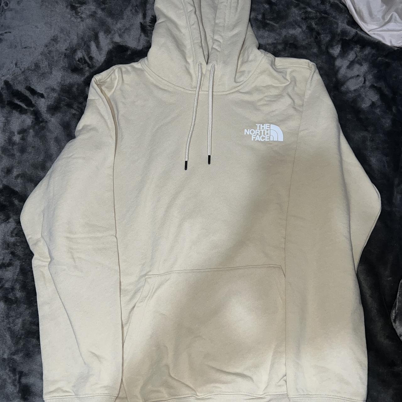 The north outlet face beige hoodie