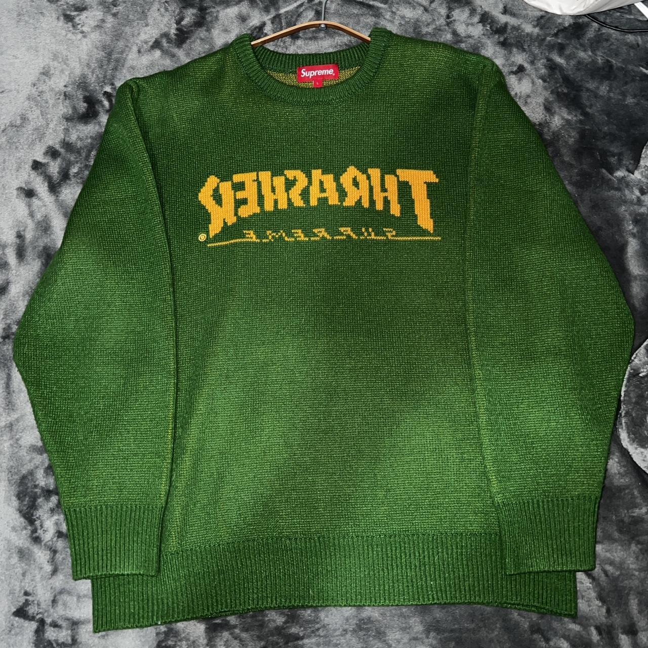 Green supreme outlet sweatshirt